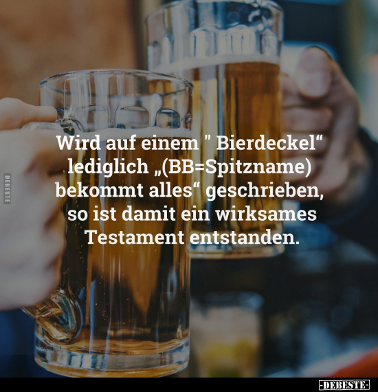 Wird auf einem "Bierdeckel" lediglich.. - Lustige Bilder | DEBESTE.de