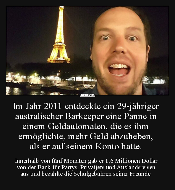Im Jahr 2011 entdeckte ein 29-jähriger australischer.. - Lustige Bilder | DEBESTE.de