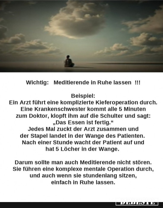 Ruhe Meditation - Lustige Bilder | DEBESTE.de