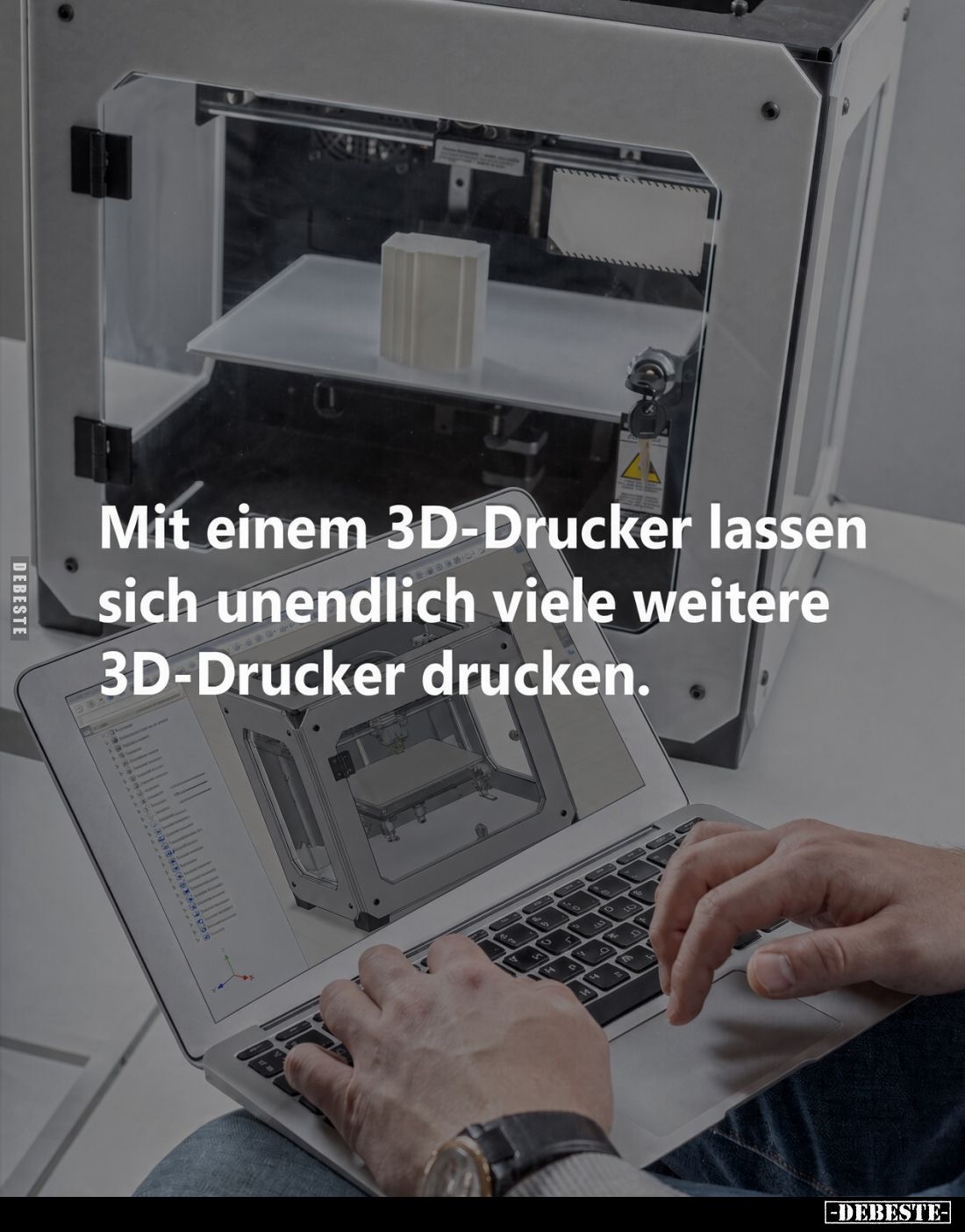 Mit einem 3D-Drucker lassen sich unendlich viele weitere 3D-Drucker drucken.