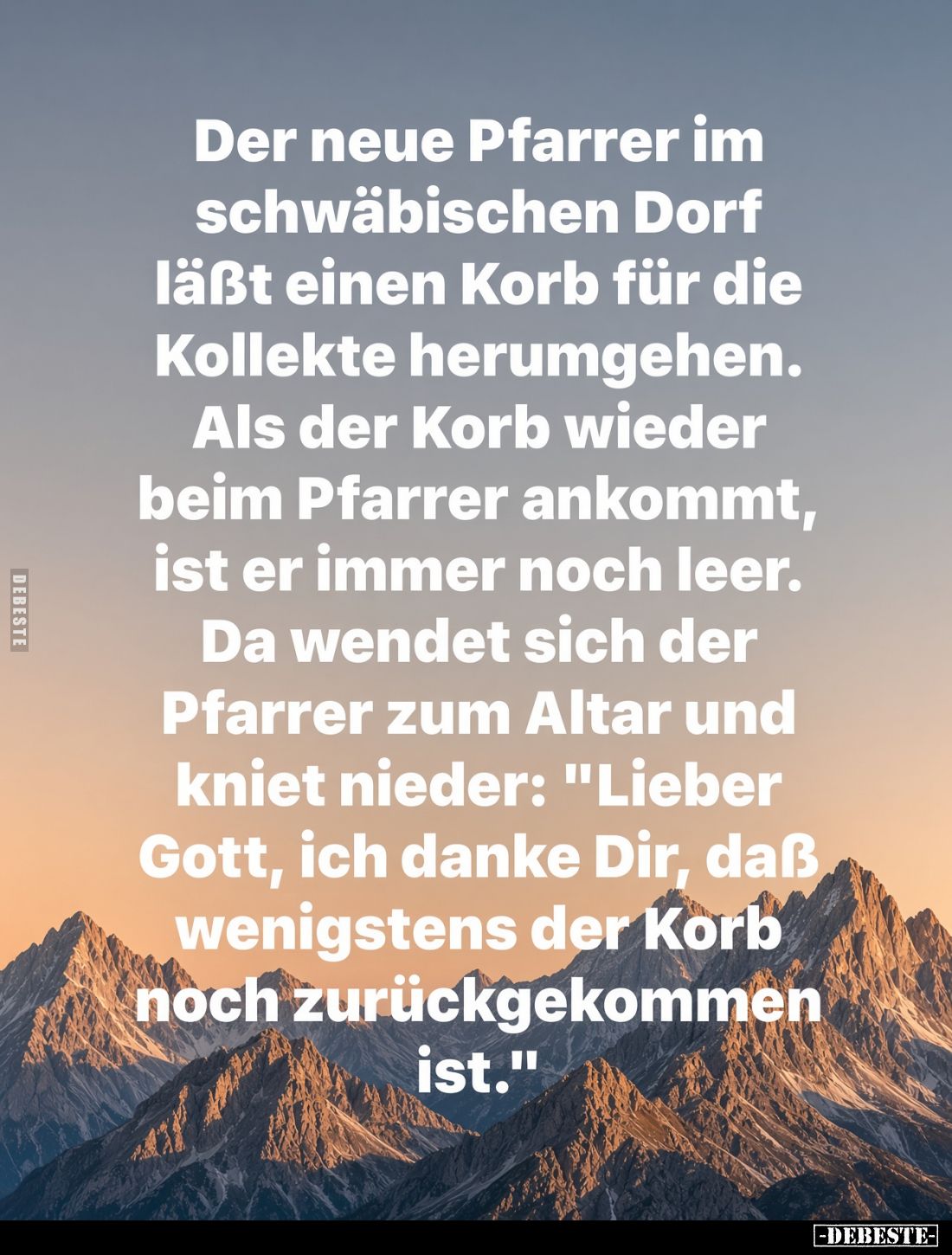 Der neue Pfarrer im schwäbischen Dorf... - Lustige Bilder | DEBESTE.de