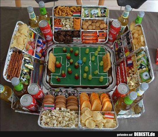 Ein Stadion aus Snacks... Schlaraffenland.