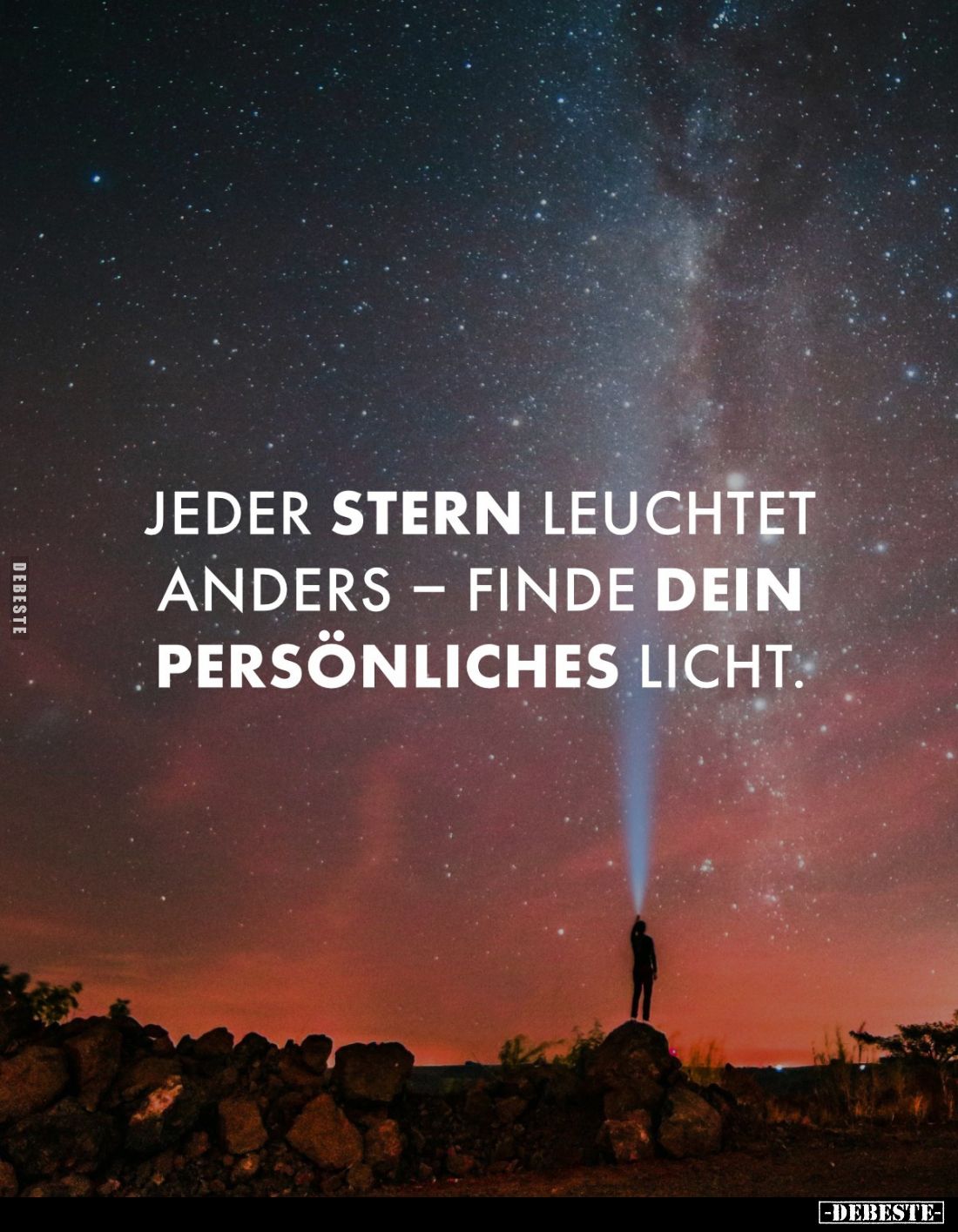 Jeder Stern leuchtet anders - finde dein persönliches Licht.