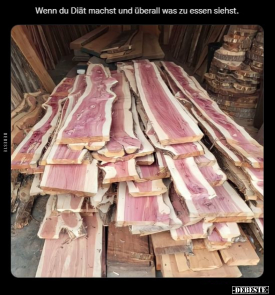 Wenn du Diät machst und überall was zu essen siehst