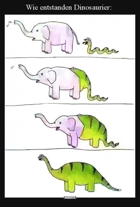 Wie entstanden Dinosaurier.. - Lustige Bilder | DEBESTE.de