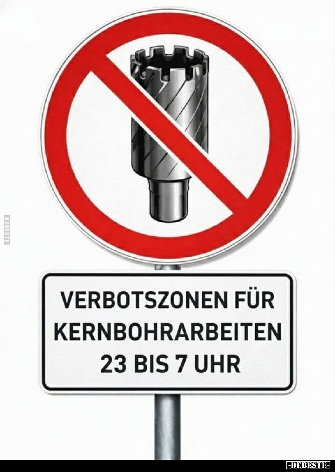 Verbotszonen für Kernbohrarbeiten 23 bis 7 Uhr