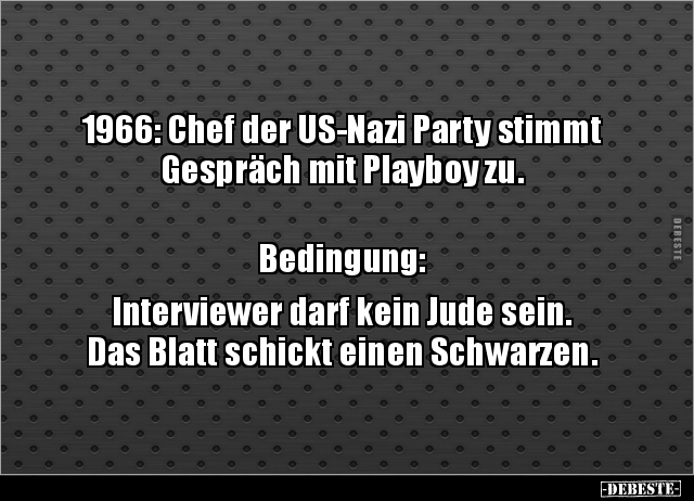1966: Chef der US-Nazi Party stimmt Gespräch mit Playboy.. - Lustige Bilder | DEBESTE.de