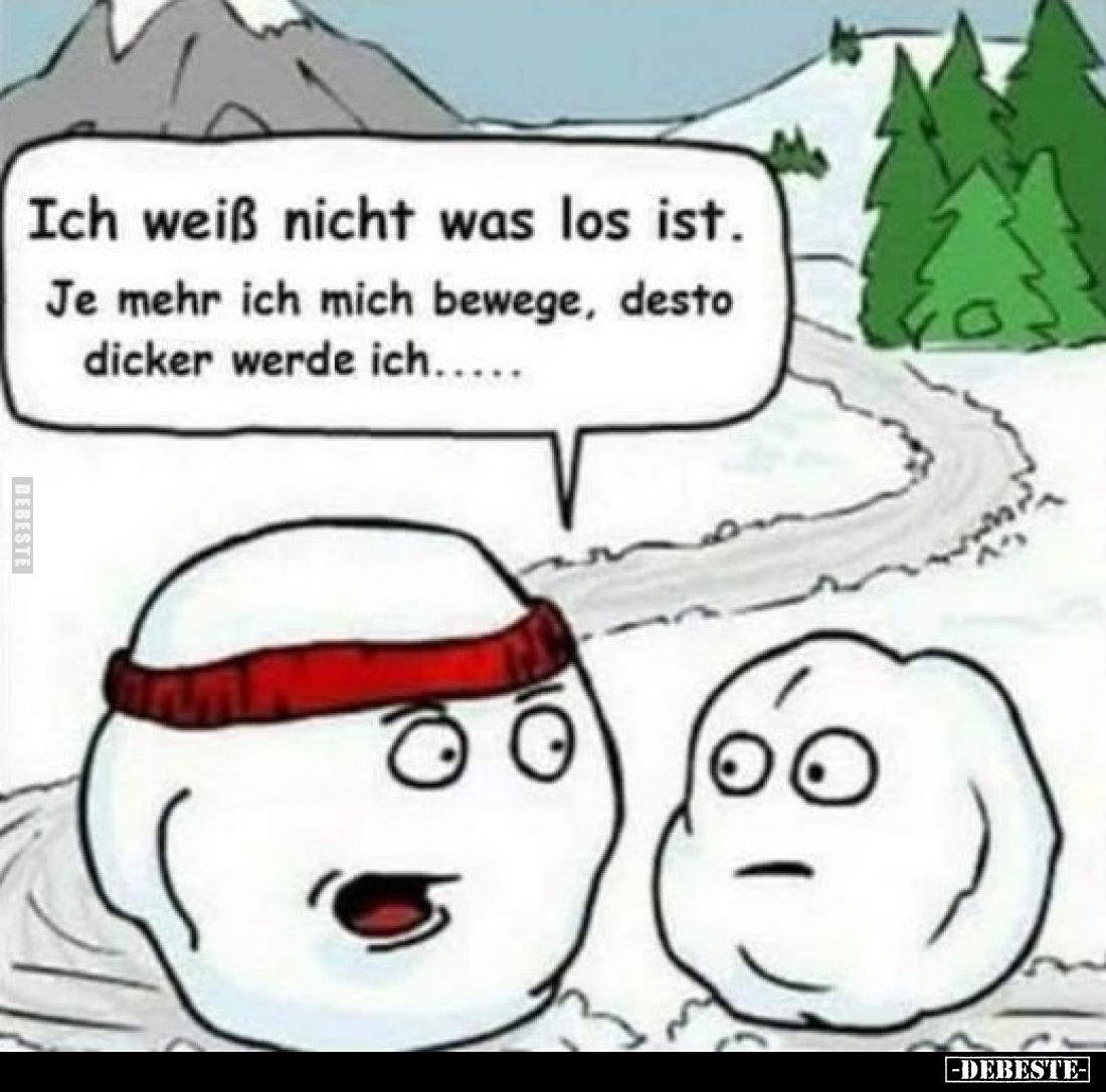 Ich weiß nicht was los ist. Je mehr ich laufe, desto dicker werde ich...