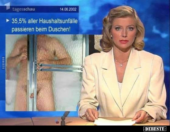 35,5% aller Haushaltsunfälle passieren beim Duschen!.. - Lustige Bilder | DEBESTE.de