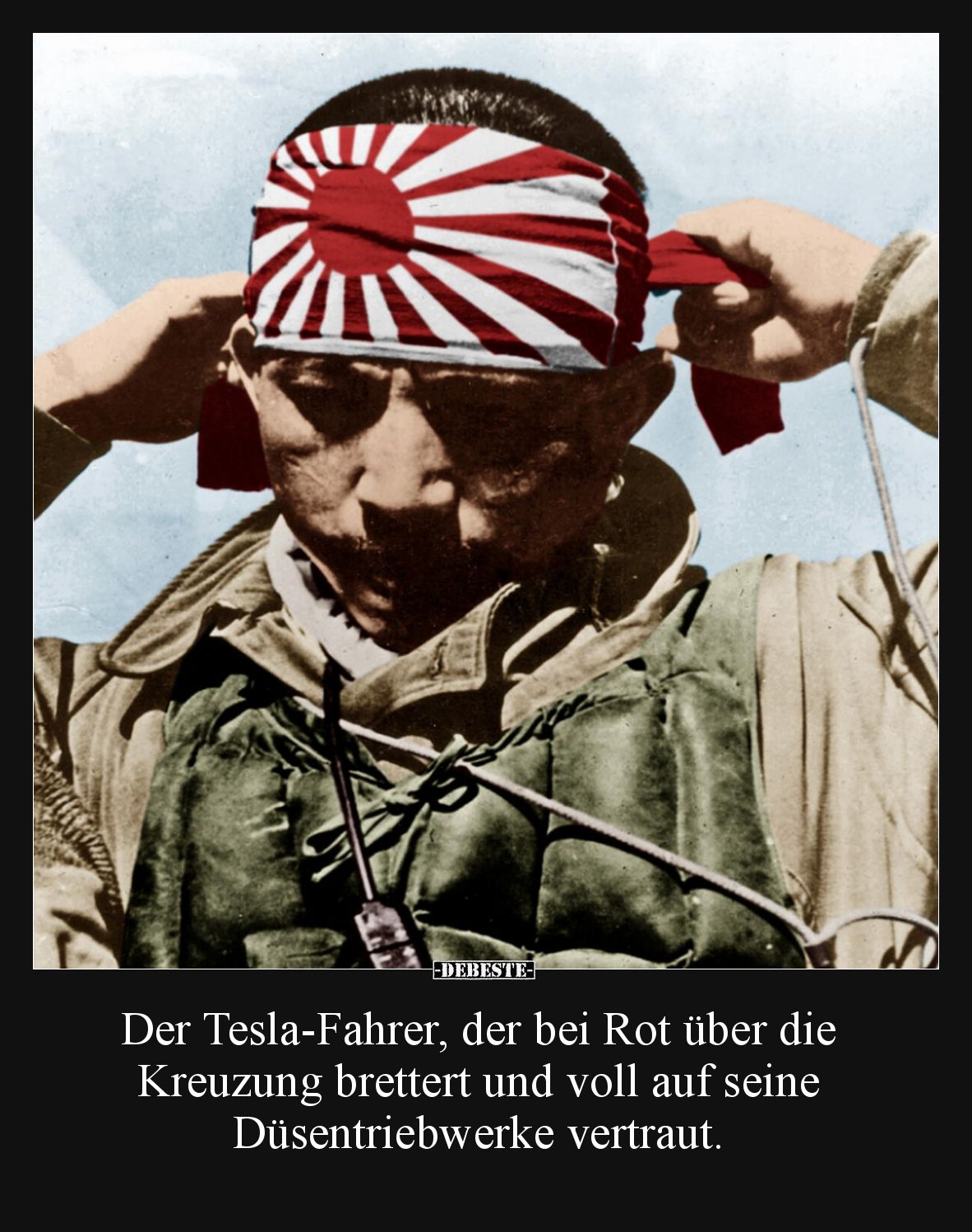 Der Tesla-Fahrer, der bei Rot über die Kreuzung brettert und voll auf seine Düsentriebwerke vertraut