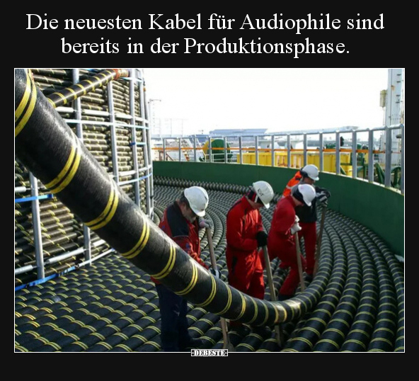 Die neuesten Kabel für Audiophile sind bereits in der.. - Lustige Bilder | DEBESTE.de
