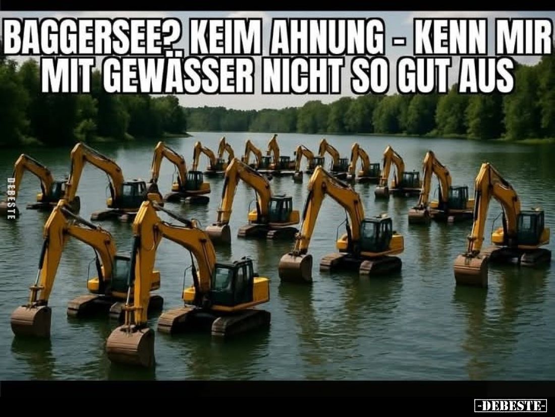 Baggersee? Keim Ahnung - kenn mir mit Gewässer nicht so gut aus