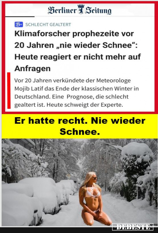 Klimawandel - Lustige Bilder | DEBESTE.de