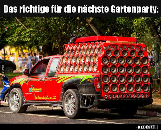 Das richtige für die nächste Gartenparty.. - Lustige Bilder | DEBESTE.de