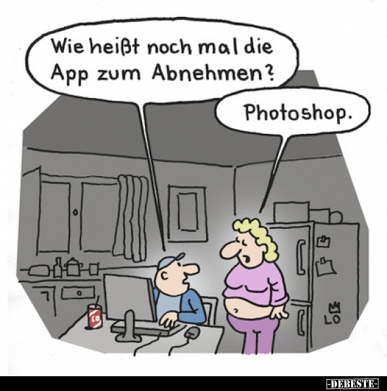 Wie heißt noch mal die App zum Abnehmen?.. - Lustige Bilder | DEBESTE.de