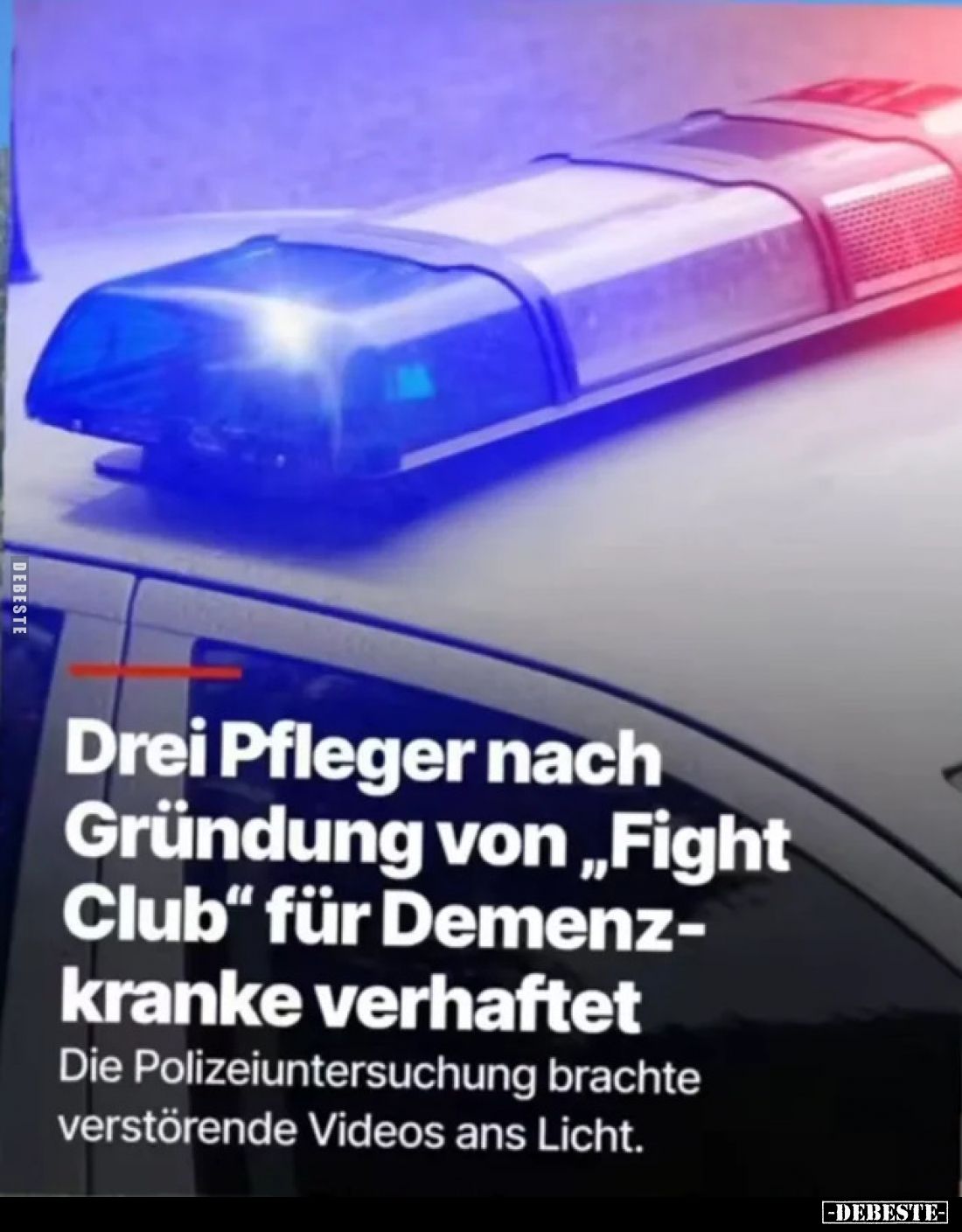 Drei Pfleger nach Gründung von „Fight Club“ für Demenzkranke verhaftet
Die Polizeiuntersuchung brachte verstörende Videos an...