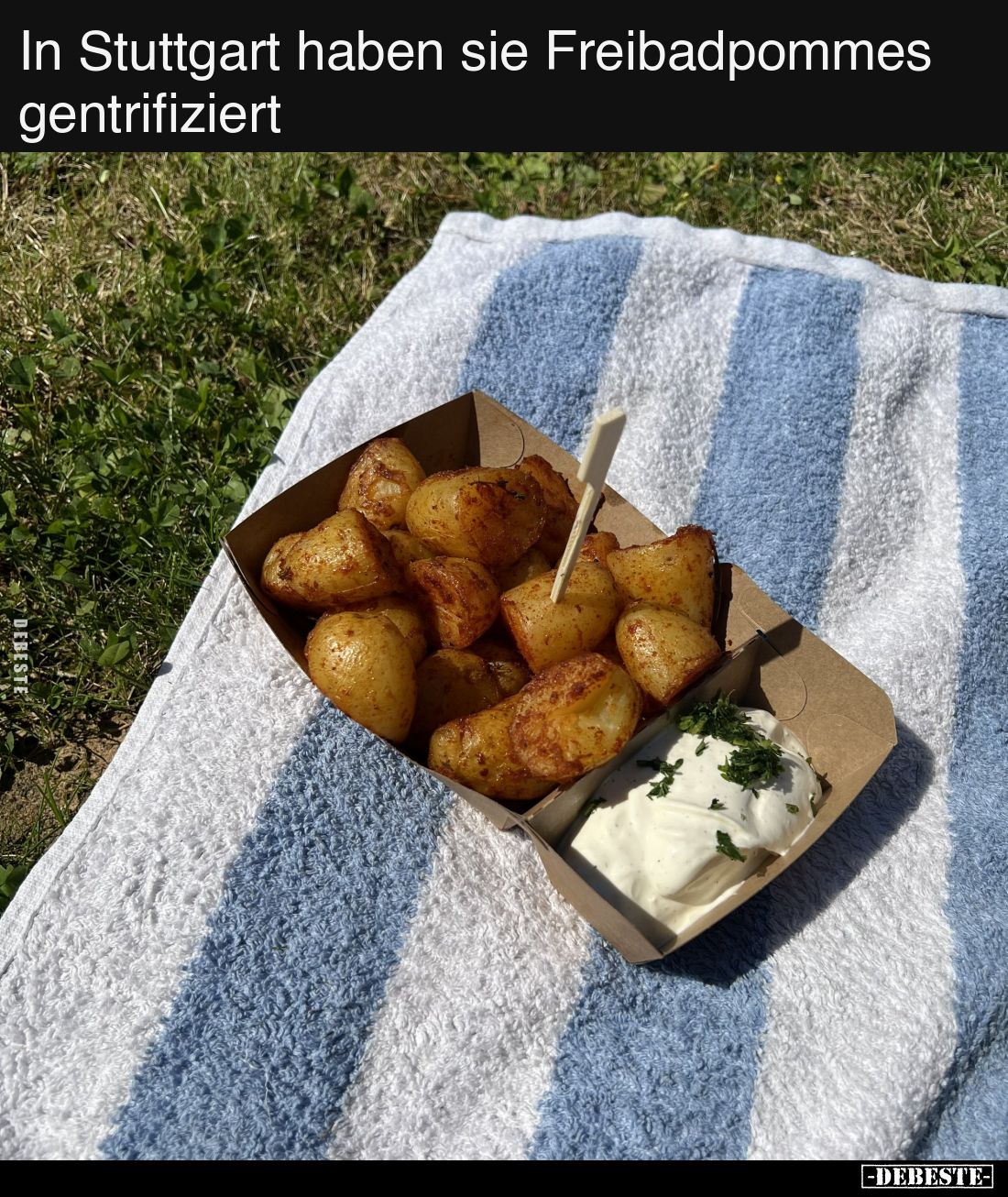 In Stuttgart haben sie Freibadpommes gentrifiziert.