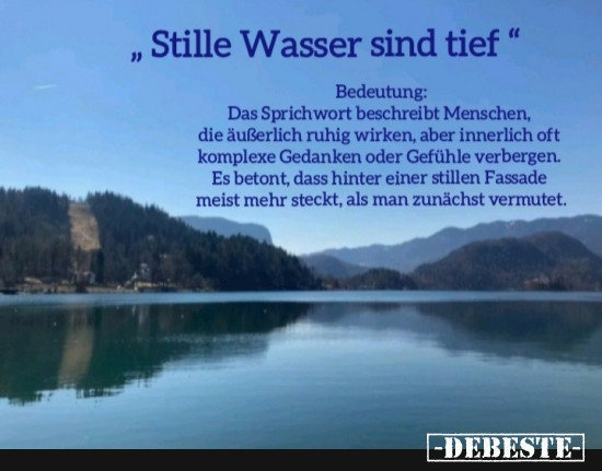 Stille Wasser sind tief - Lustige Bilder | DEBESTE.de