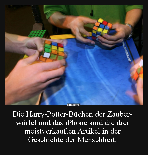 Die Harry-Potter-Bücher, der Zauberwürfel und das iPhone.. - Lustige Bilder | DEBESTE.de