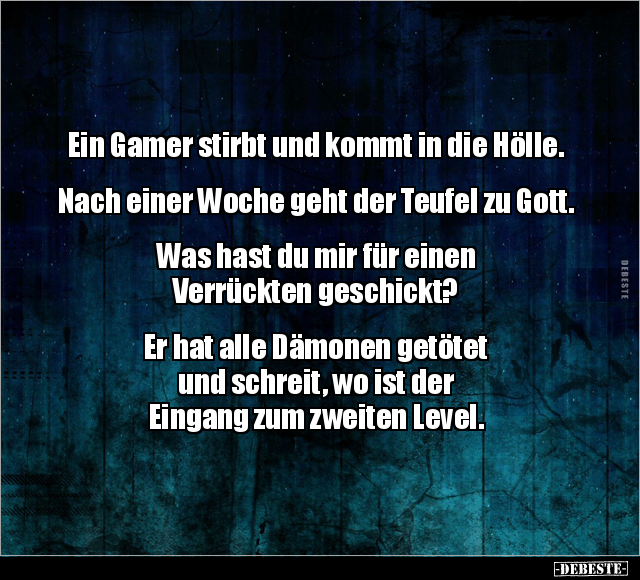 Ein Gamer stirbt und kommt in die Hölle.. - Lustige Bilder | DEBESTE.de