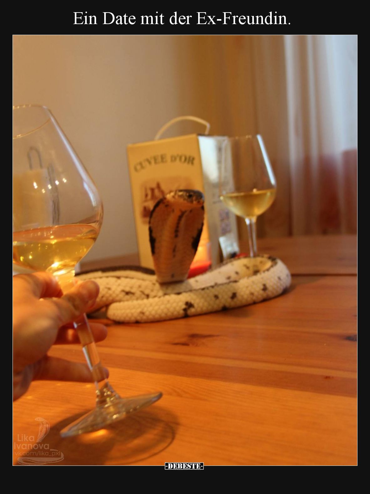 Ein Date mit der Ex-Freundin.