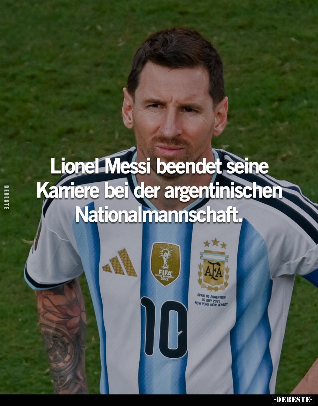 Lionel Messi beendet seine Karriere bei der argentinischen Nationalmannschaft.