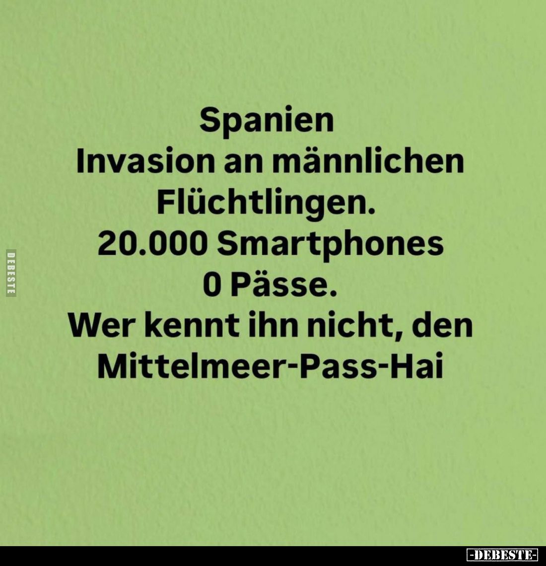 Spanien Invasion an männlichen Flüchtlingen... - Lustige Bilder | DEBESTE.de