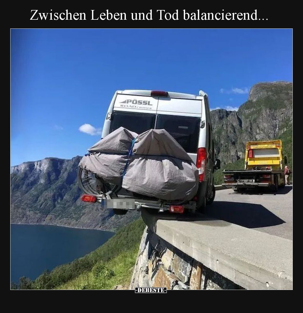 Zwischen Leben und Tod balancierend
