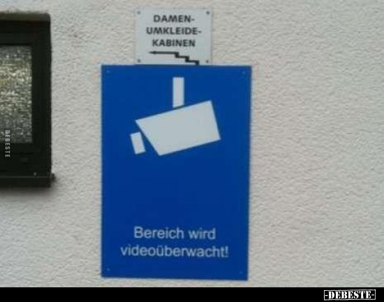 Damenumkleidekabine.