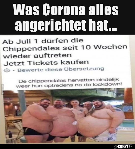 Was Corona alles angerichtet hat... - Lustige Bilder | DEBESTE.de
