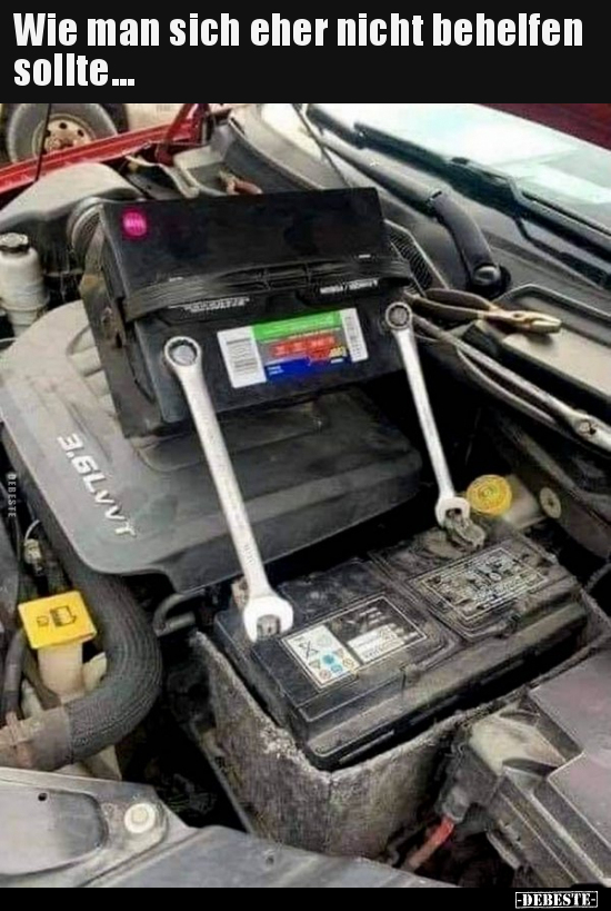 Wie man sich eher nicht behelfen sollte...