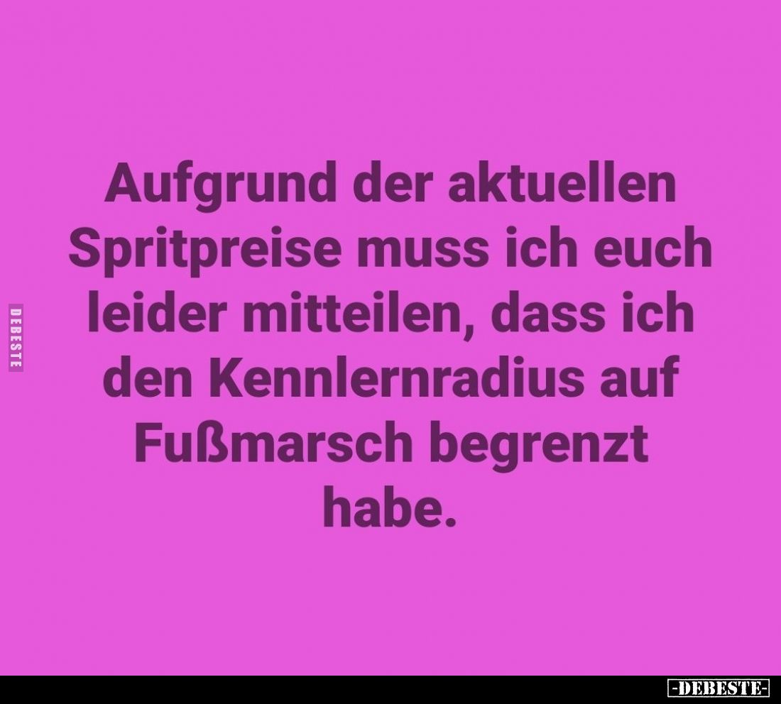 Aufgrund der aktuellen Spritpreise muss ich euch leider mitteilen, dass ich den Kennlernradius auf Fußmarsch begrenzt habe.