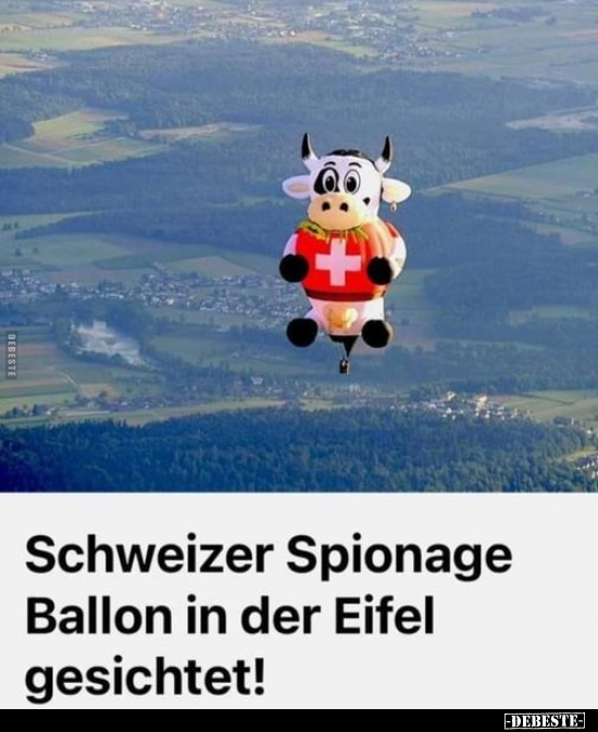 Schweizer Spionage Ballon in der Eifel gesichtet!.. - Lustige Bilder | DEBESTE.de