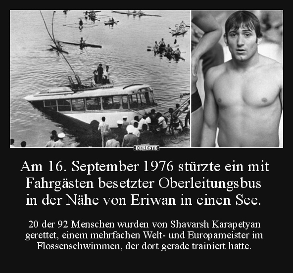 Am 16. September 1976 stürzte ein mit Fahrgästen besetzter.. - Lustige Bilder | DEBESTE.de