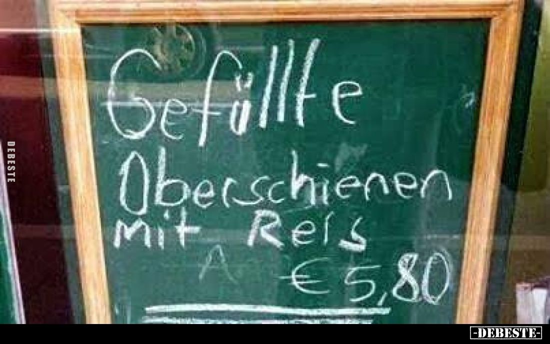 Gefüllte Oberschienenmit Reis