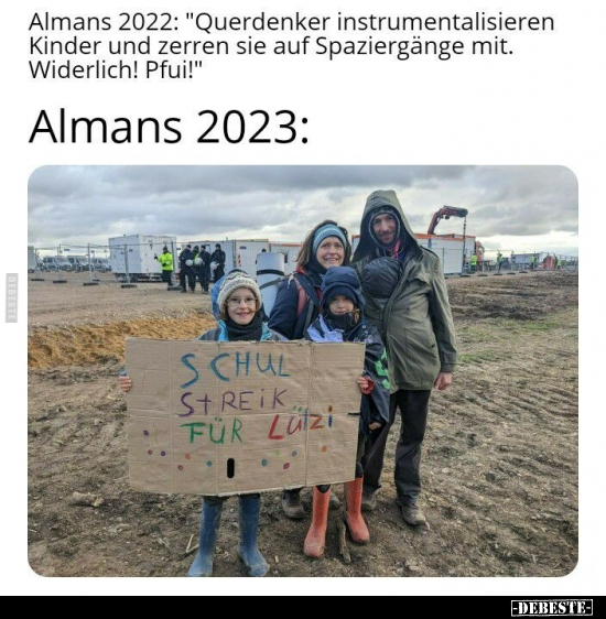 Almans 2022: "Querdenker instrumentalisieren Kinder und.." - Lustige Bilder | DEBESTE.de