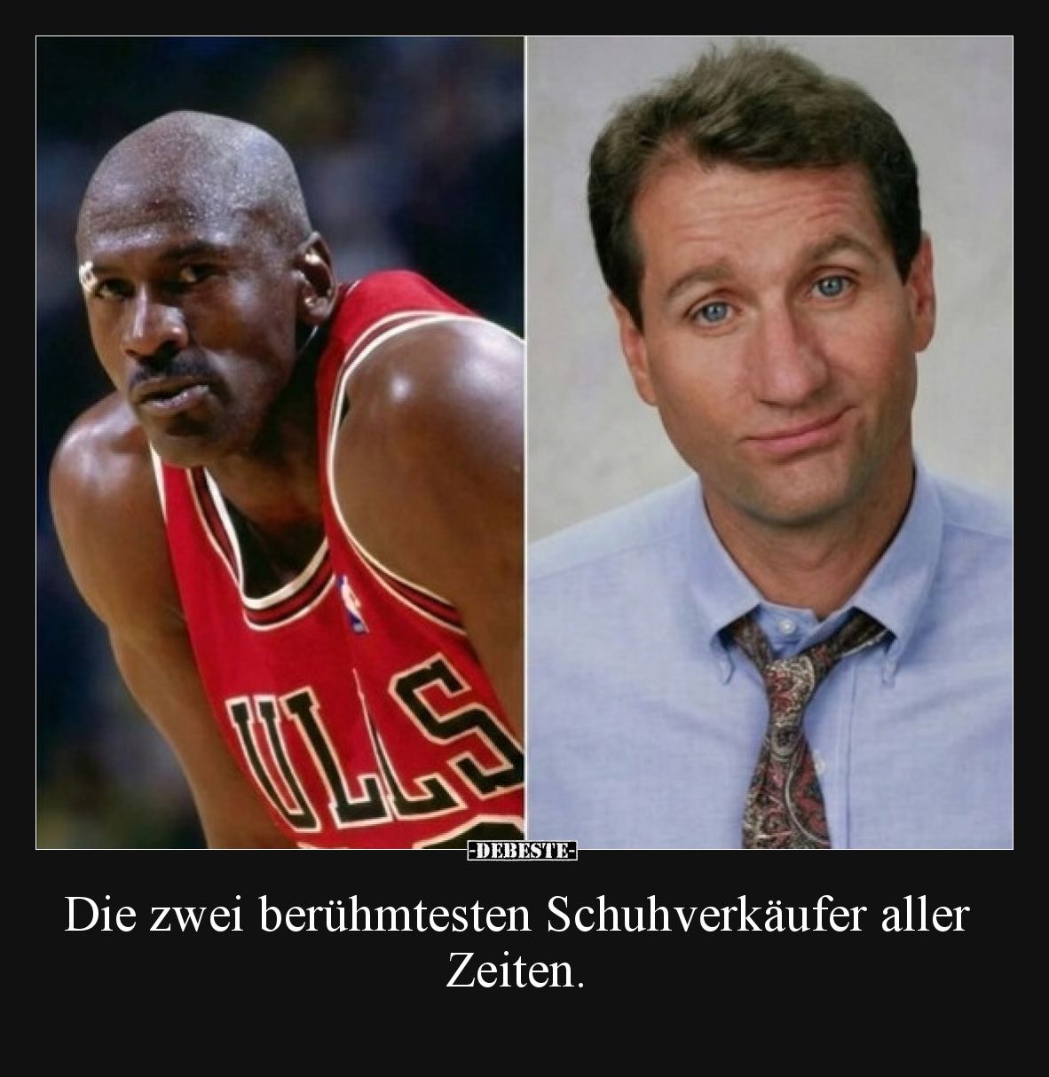 Die zwei berühmtesten Schuhverkäufer aller Zeiten.