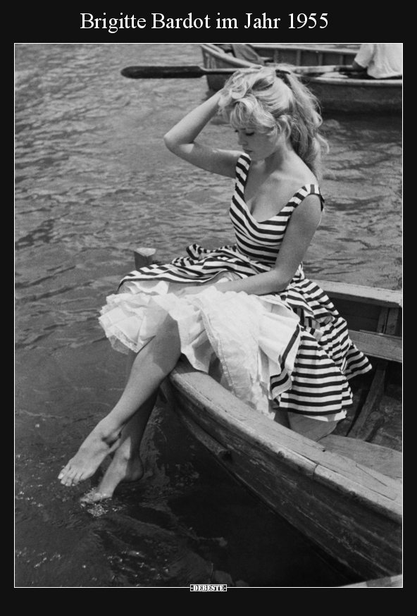 Brigitte Bardot im Jahr 1955.. - Lustige Bilder | DEBESTE.de