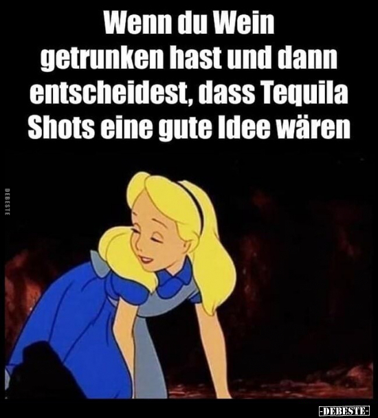 Wenn du Wein getrunken hast und dann entscheidest, dass.. - Lustige Bilder | DEBESTE.de