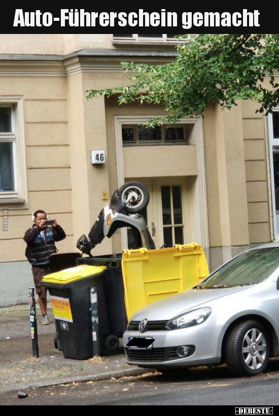 Auto-Führerschein gemacht.. - Lustige Bilder | DEBESTE.de