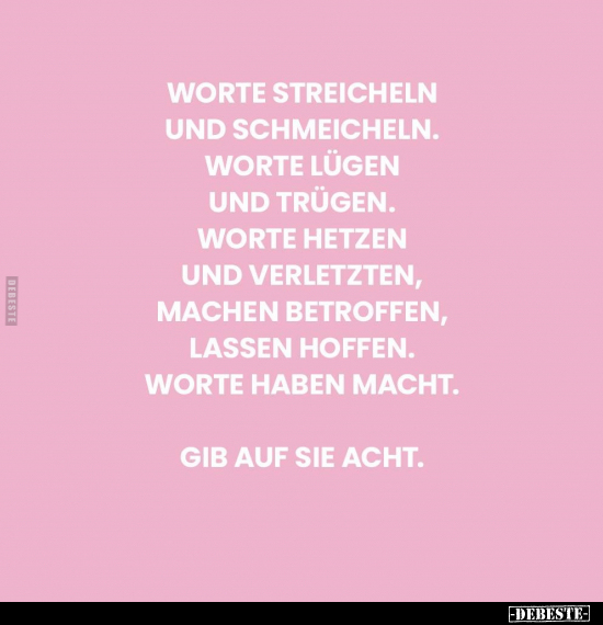 Worte streicheln und schmeicheln... - Lustige Bilder | DEBESTE.de