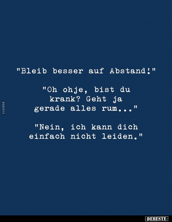 "Bleib besser auf Abstand!".. - Lustige Bilder | DEBESTE.de