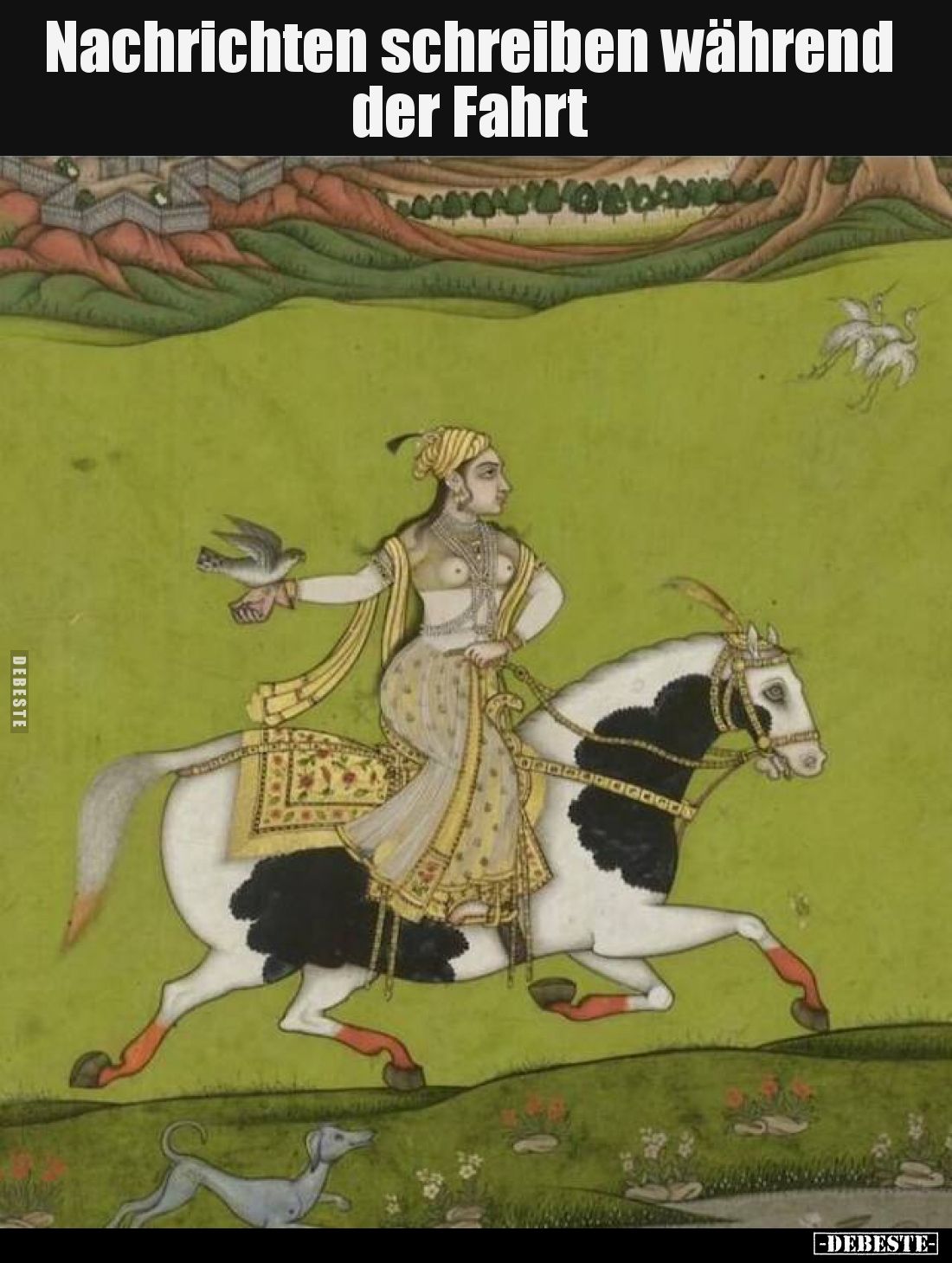 Nachrichten schreiben während der Fahrt