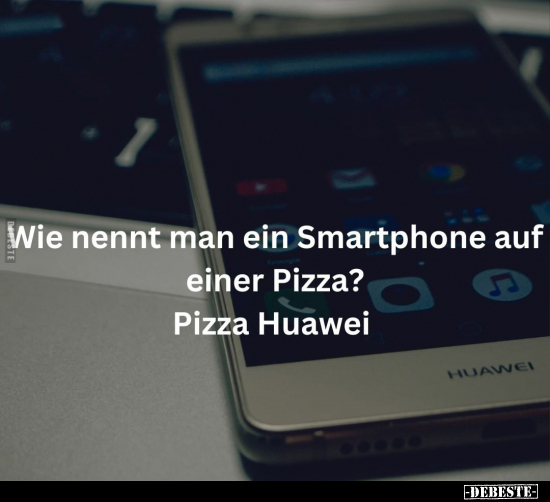 Wie nennt man ein Smartphone auf einer Pizza?.. - Lustige Bilder | DEBESTE.de
