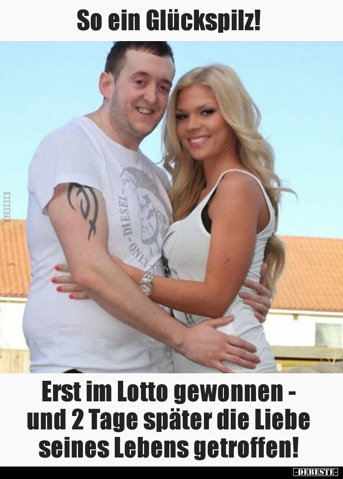 So ein Glückspilz!
Erst im Lotto gewonnen - und 2 Tage später die Liebe seines Lebens getroffen!