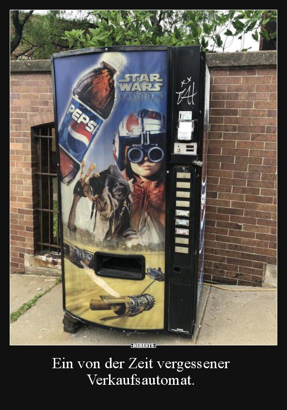 Ein von der Zeit vergessener Verkaufsautomat...