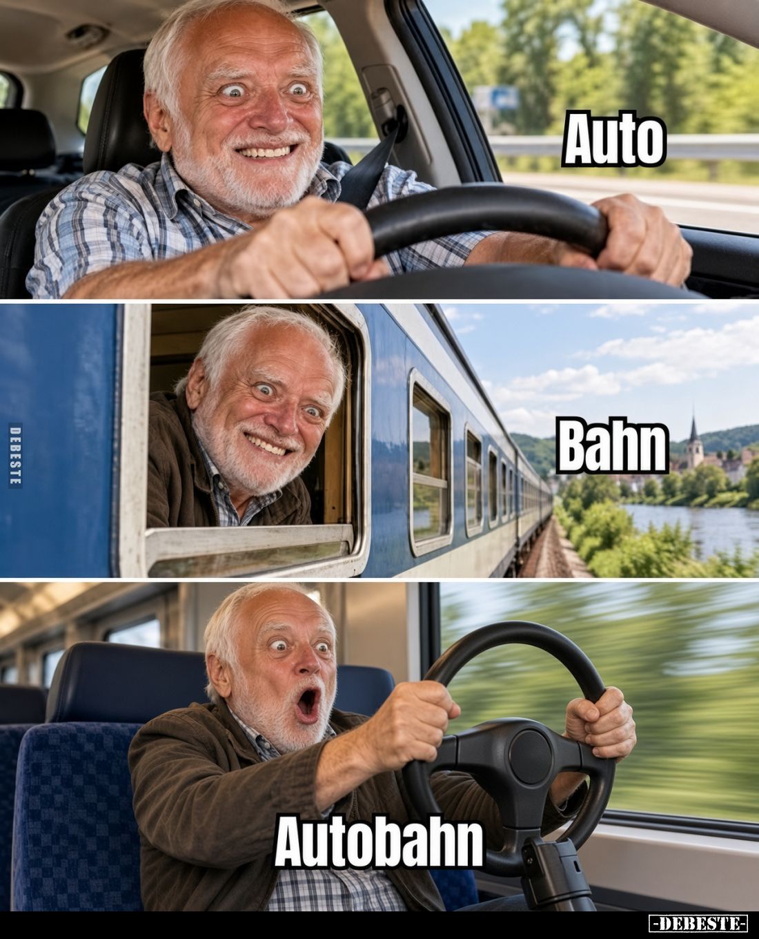 Auto.
Bahn.
Autobahn.
