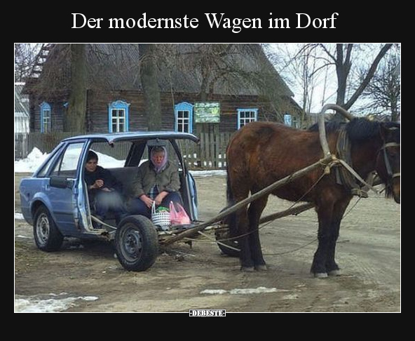 Der modernste Wagen im Dorf.. - Lustige Bilder | DEBESTE.de