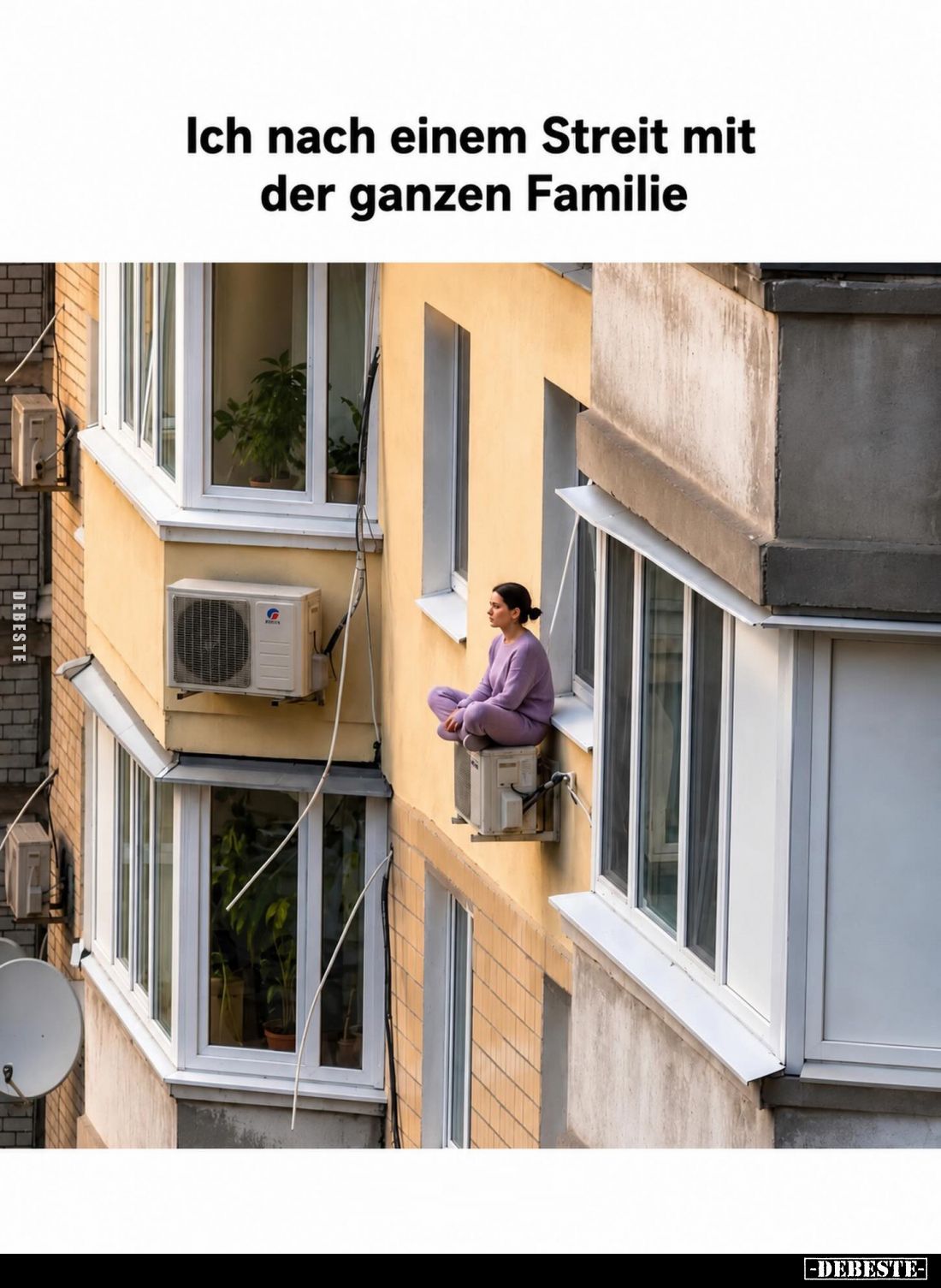 Ich nach einem Streit mit der ganzen Familie