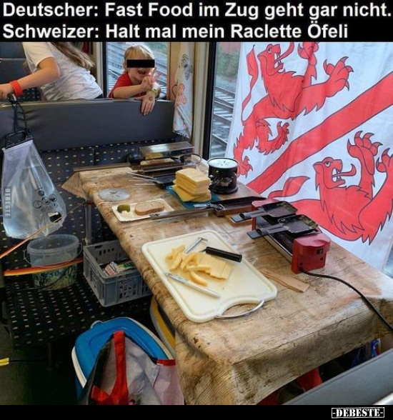 Deutscher: Fast Food im Zug geht gar nicht.. - Lustige Bilder | DEBESTE.de